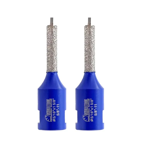 Miniatura 12 de SHDIATOOL Broca de mortero de diamante de 5/16 pulgadas x 1 pulgada para mortero viejo soplado ladrillos dañados o eliminación de piedra natural