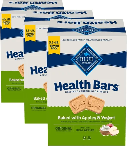 Miniatura 18 de Blue Buffalo Health Bars - Galletas crujientes de tocino, huevo y queso para perros, horneadas al horno con tocino real e ingredientes naturales