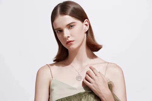 Miniatura 2 de AGVANA Collar con colgante de árbol de la vida de plata de ley 925 para mujer, joyería delicada, collar de árbol familiar, regalo de aniversario