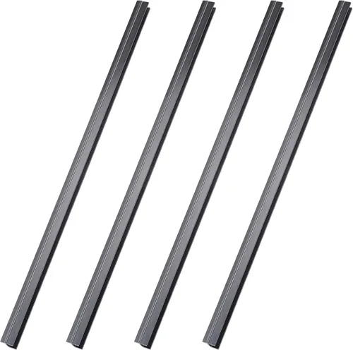 Miniatura 9 de Tenare 4 rieles colgantes de PVC negro, sistema de colgar para archivar que mantiene tus carpetas ordenadas y organizadas