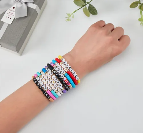 Miniatura 3 de Taylor Swift - Juego de pulseras de la amistad de 11 piezas, regalo musical para tu novia y fanáticos, con cuentas de 1989 y Speak Now - Mercancía