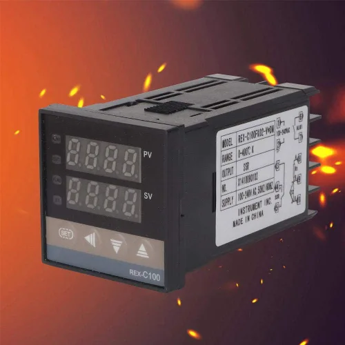Miniatura 3 de Fafeicy 32.0-752.0 °F Digital LED PID controlador de temperatura Kit de termostato Kit de controlador de temperatura AC 110V-240V para controlar