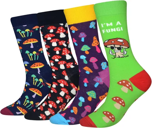 Miniatura 9 de Calcetines de caña corta casuales para hombre, de algodón, con motivo de animales, alocados y divertidos, 5 pares