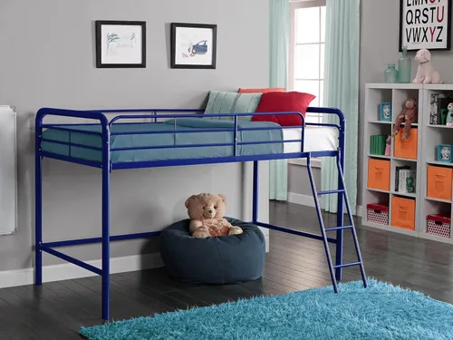 Miniatura 18 de DHP Jett Junior Cama de Metal Completa para Desván, Plateada