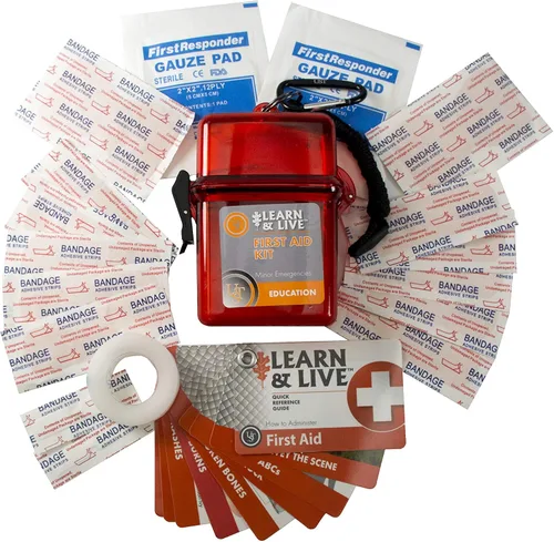 Miniatura 2 de UST Learn & Live - Kits educativos para exteriores con tarjetas impermeables, herramientas y estuche hermético para senderismo, camping, mochileros