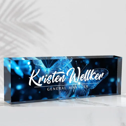 Miniatura 7 de Placa de Nombre de Escritorio Personalizada, Placa de Nombre Personalizada para Escritorio, Decoración de Escritorio de Oficina, Placa Personalizada