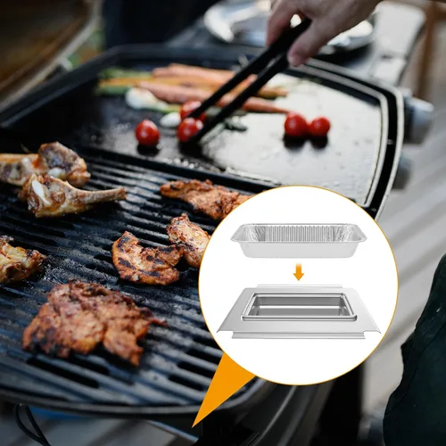 Miniatura 7 de SafBbcue 80580 - Bandeja de grasa con 12 bolsas de goteo para parrilla Weber Q200 y Q300, bandeja de grasa para Weber Q2000 Q2200 Q200 Q220 Q3000