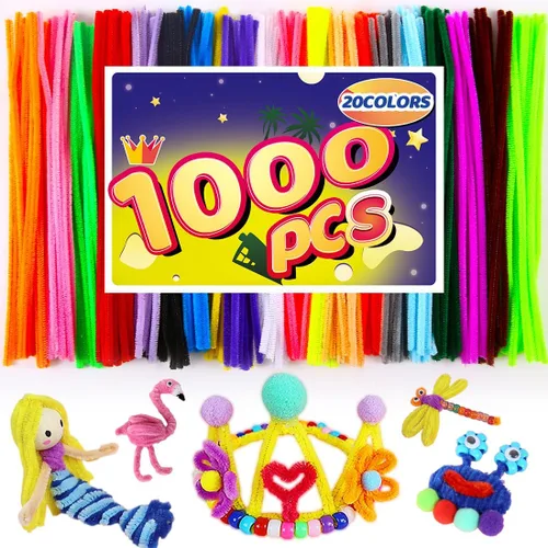 Miniatura 37 de Limpiadores de tuberías, limpiadores de tuberías para manualidades, manualidades y artesanías, manualidades, suministros para manualidades, Purpurina