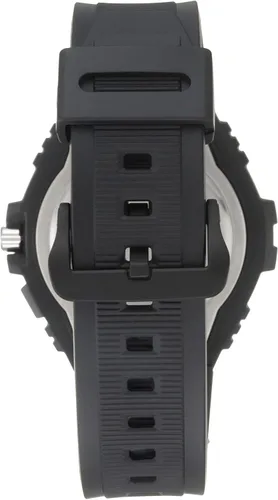 Miniatura 2 de Casio Illuminator Reloj deportivo de cuarzo para hombre con correa de resina negra Bisel de metal resistente Modelo MWA100H-1A2V Silver-Tone