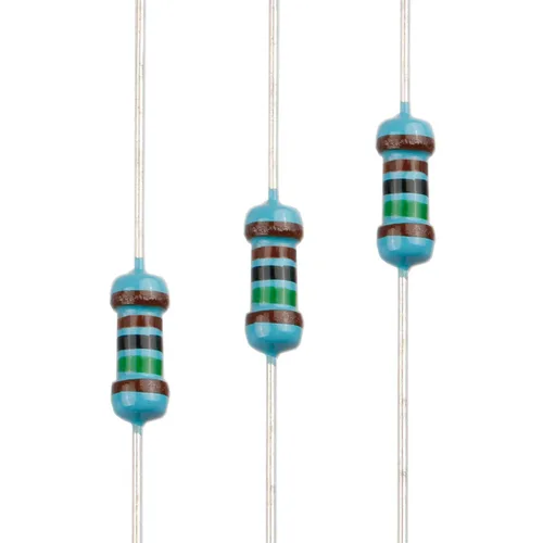 Miniatura 4 de 100pcs 1 ohm Resistor 1/4w (0.25 W) Resistencia fija de película metálica de tolerancia ±1%, múltiples valores de resistencia opcional