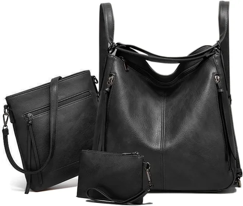 Miniatura 8 de Smith Sursee Bolsos de mano y mochila para mujer, bolsas grandes tipo hobo, bolsa de mano, bolsa cruzada, bolsa de hombro, bolsa de mano, juego de 3