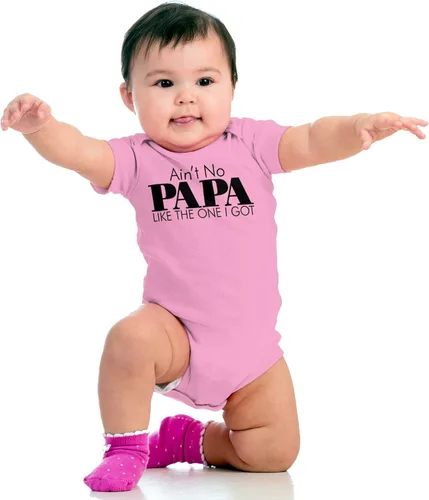 Miniatura 4 de Brisco Brands Ain't No Papa Like The One I Got Baby Romper Niños o Niñas