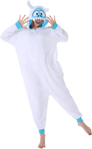 Miniatura 2 de dressfan Disfraz de monstruo de nieve de animales, disfraz de monstruo, pijama de monstruo para cosplay, Nieve