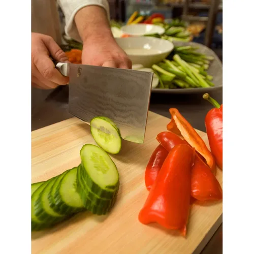 Miniatura 3 de Shun DM0712. Cuchillo chino para vegetales, de 7 pulgadas.