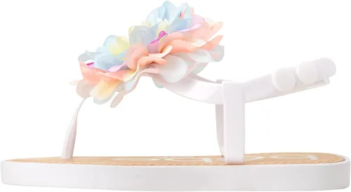 Miniatura 3 de bebe Sandalias para niña Sandalias con hebilla a presión para niños pequeños con flor de gasa Sandalias lindas para niñas (bebéniña pequeña)