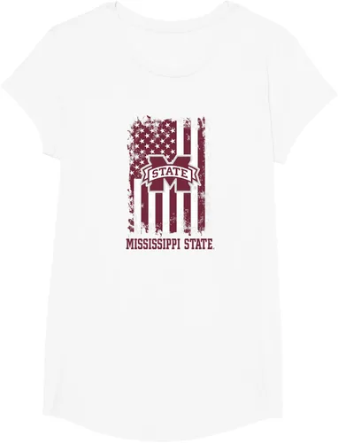 Miniatura 18 de Camiseta patriótica retro con bandera estadounidense de los Mississippi State Bulldogs, Negro