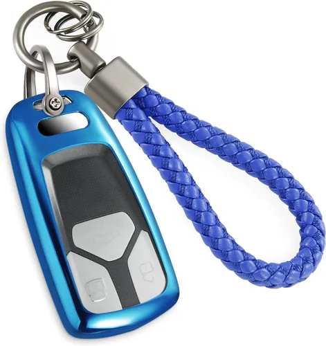 Miniatura 53 de Funda para llavero GMC con llavero de cuerda trenzada de metal antipérdida, exquisita funda suave para Tahoe Acadia Terrain Yukon Yukon XL Silverado