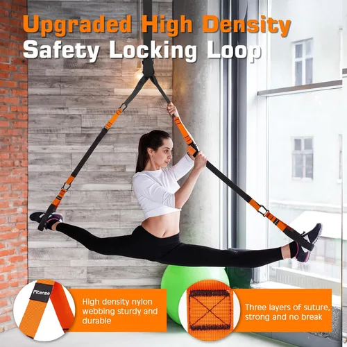 Miniatura 4 de Kit de entrenamiento de resistencia para el hogar, correas de entrenamiento de suspensión con extensión ajustable, anclaje de puerta y bolsa