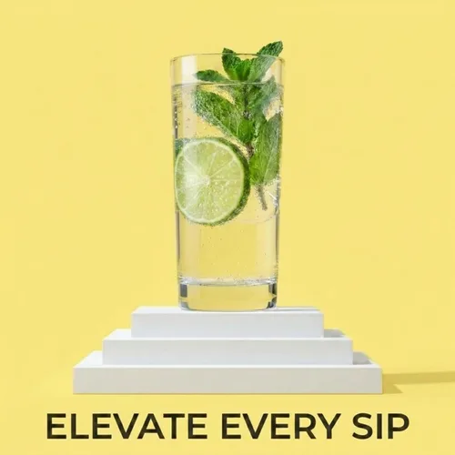 Miniatura 4 de Godinger Highball - Vasos altos de vidrio hechos en Italia, juego de vasos de agua, vasos de cóctel, 14 onzas, juego de 4, fabricado en Italia