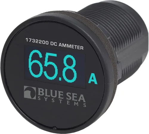 Blue Sea Systems - Mini medidores OLED para marina, RV y más Azul