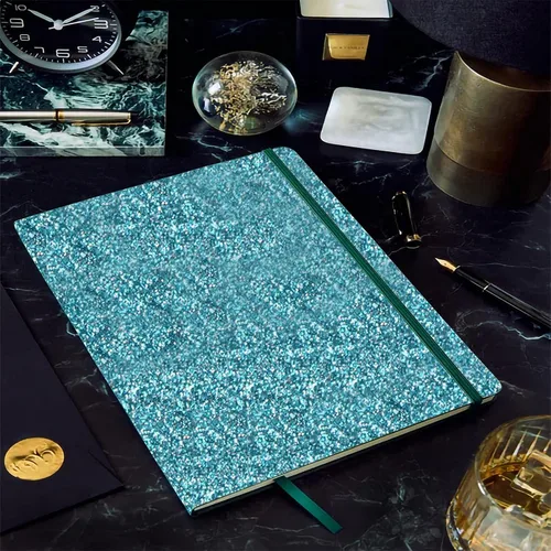 Miniatura 6 de Cinta Washi con purpurina, 3 rollos de cinta decorativa azul oscuro de 5/8 pulgadas (0.591 in), autoadhesiva para manualidades con ribete dorado