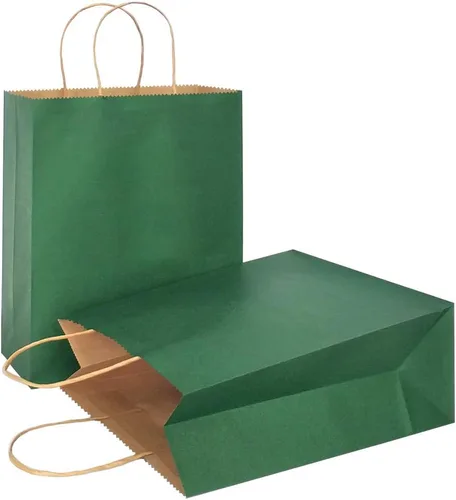 Miniatura 57 de AZOWA Bolsas de regalo mini de papel kraft con asas (Azul claro, 4x2.4x6, 25 piezas)