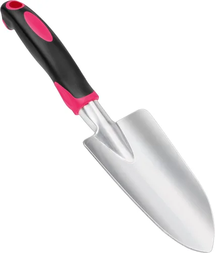 Miniatura 10 de Pala de jardín, pala de mano resistente con mango ergonómico, pequeñas herramientas de jardinería para excavar, herramientas de pala de jardinería
