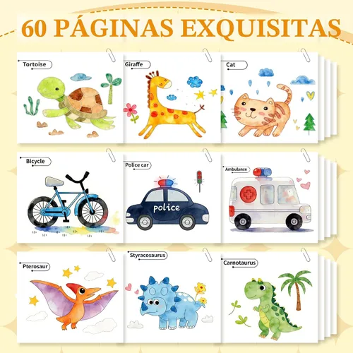 Miniatura 5 de YPLUS Libros de pintura con agua para niños pequeños, juguetes de manualidades, papel de pintura de acuarela, regalo para niños de 1 a 3, 2 a 4, 4 a