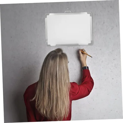 Miniatura 2 de Operitacx Pizarra blanca magnética portátil borrable para colgar en casa, escuela, aula y herramienta educativa para escribir dibujo y exhibición