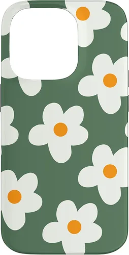 Miniatura 17 de Retro 60s flower vintage floral pattern sage green Groovy Case for iPhone 16