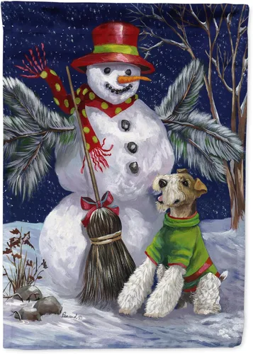 Miniatura 163 de Caroline's Treasures PPP3097CHF - Pijama de Navidad con diseño de bulldog francés para colgar en la pared, poliéster, tamaño de casa, multicolor