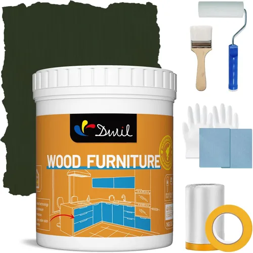 Miniatura 15 de DWIL Pintura acrílica para madera para muebles, semibrillante, adecuada para renovación de superficies de madera, no tóxica e inodora, ecológica