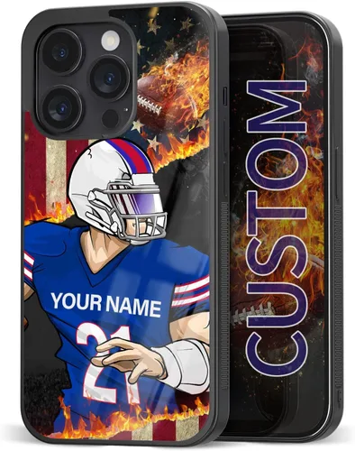 Miniatura 25 de Fundas de teléfono personalizadas con diseño deportivo para fanáticos para iPhone 11, 12, 13, 14, 15, 16 Pro Max Plus Mini X 7 8 SE para Samsung