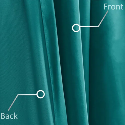 Miniatura 6 de Fcosie Paneles de cortina extralargos de terciopelo pesado extra anchos para oscurecer la habitación, cortinas con ojales, cortinas altas para sala