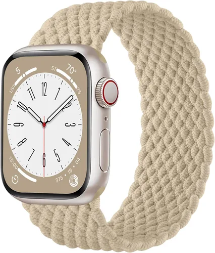 Miniatura 10 de Zedoli Correas trenzadas Solo Loop para Apple Watch Band de 1.496 pulgadas, 1.575 pulgadas, 1.614 pulgadas, 1.654 pulgadas, 1.732 pulgadas, 1.772