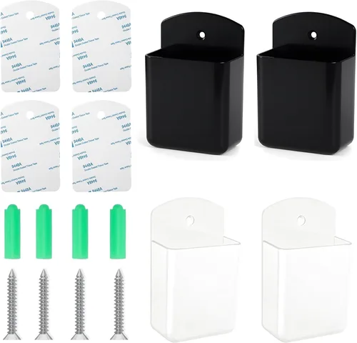 Miniatura 11 de 2 soportes de pared para control remoto, adhesivo para TV de CA, soporte de control remoto de pared para almacenamiento de oficina