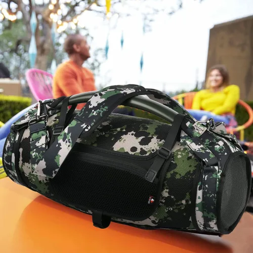 Miniatura 8 de Correa de transporte de viaje para JBL Boombox 3/Boombox 3 Wi-Fi impermeable altavoz portátil, correa para el hombro con dos cubiertas laterales