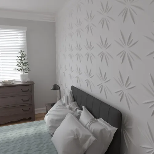 Miniatura 9 de Ekena Millwork WP20X20INWH 19 5/8 pulgadas de ancho x 19 5/8 pulgadas de alto Inula EnduraWall Decorativo 3D Panel de Pared Cubre 2.67 pies cuadrados