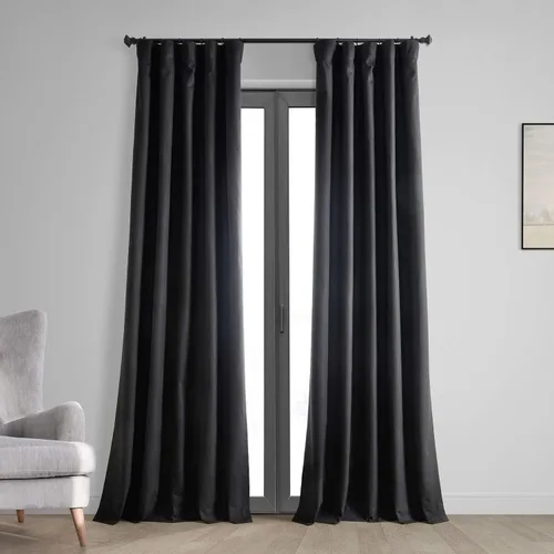 HPD Half Price Drapes Cortinas opacas vintage para dormitorio, 108 pulgadas de largo, con tejido de lino cruzado térmico, bloqueo de luz completa, 1