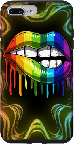 Miniatura 12 de Rainbow Lip Drip Lesbiana Gay Pride Bisexual Transgénero LGBT Funda para iPhone 17