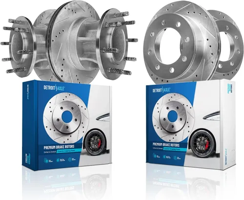 Miniatura 32 de Detroit Axle - Rotores de freno delanteros para Lexus GS350 GS430 GS450h GS460 IS200t IS250 IS300 IS350 Reemplazo de rotores de freno perforados