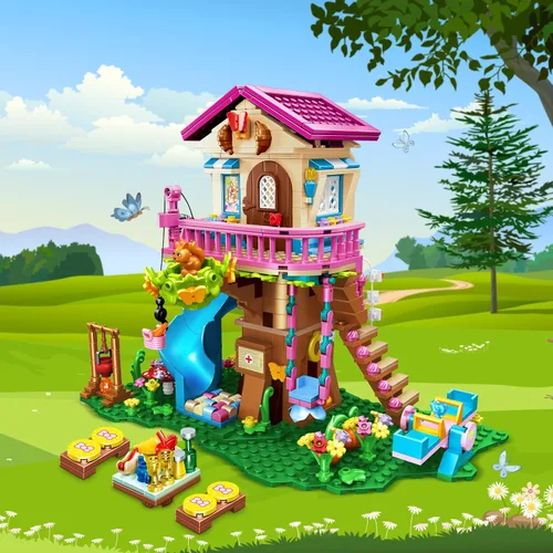 Miniatura 10 de HOGOKIDS Juego de Construcción de Casa del Árbol con Luz LED - 622pcs Bloques de Construcción de Casa del Árbol, Juguetes de Casa del Bosque