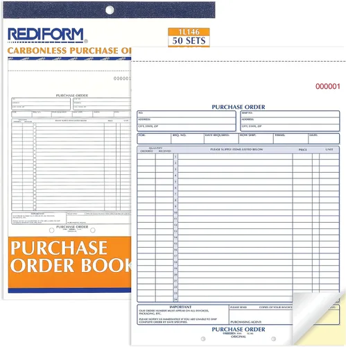 Miniatura 2 de Rediform 1l146orden de compra libro 812X 11Carta Two-Part carbonless 50Setslibro