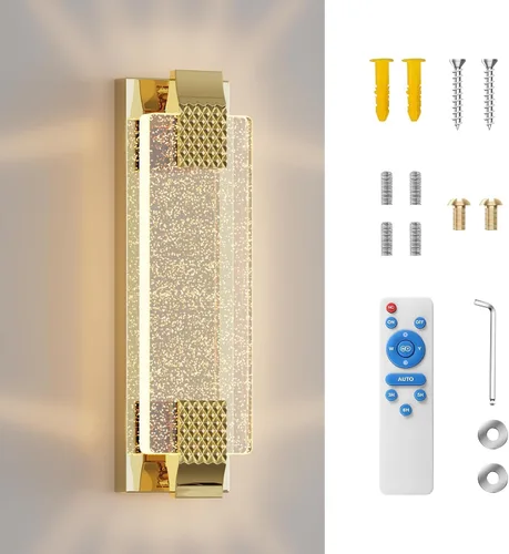 Miniatura 8 de camuucci Aplique de pared operado por batería recargable de 12000mAh, luz de pared para interiores, sin cableado, control remoto, regulable