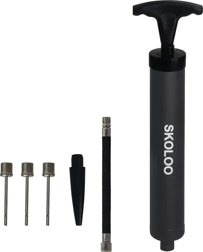 Miniatura 14 de SKOLOO Kit de inflador de bomba de aire portátil de 10 pulgadas con aguja, boquilla, manguera de extensión para fútbol, baloncesto, fútbol