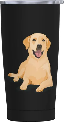 Miniatura 8 de Beagle Dog - Taza de café de acero inoxidable con tapa, diseño floral de 20 onzas, vaso térmico aislado de doble pared al vacío, regalos