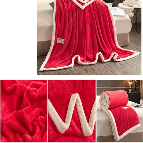 Miniatura 3 de Manta de felpa, suave, afelpada, esponjosa, cálida, acogedora, gruesa manta de franela reversible, acogedora de alta calidad, suave y antiestática