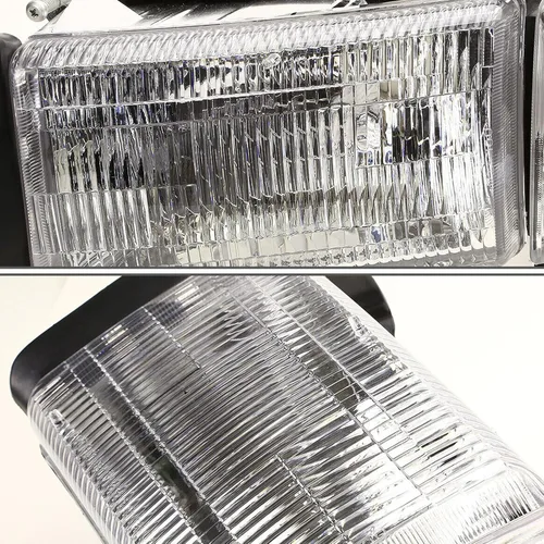 Miniatura 8 de 2 faros delanteros cromados para Dodge Ram 1500 1994 1995 1996 1997 1998 1999 2000 2001 faros delanteros 94-02 Ram 2500 3500 (modelos no deportivos)