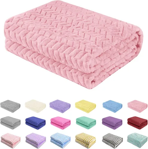 Miniatura 9 de Manta de franela para bebé, cobijas acogedoras para recién nacidos y niños pequeños, supersuave y cálida manta de bebé para cochecito de cuna