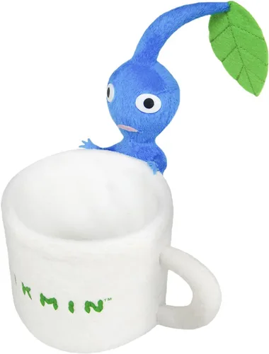 Nintendo Sanei Boeki PKZ02 Peluche de Pikmin Serie de Mercancía, Soporte de Accesorio Pikmin Azul (Taza), Altura 5.9 pulgadas (15 cm)
